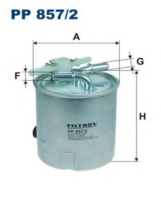FILTRON PP857/2 Топливный фильтр для RENAULT KOLEOS (Рено Колеос) FILTRON PP857/2 Топливный фильтр для RENAULT KOLEOS (Рено Колеос)