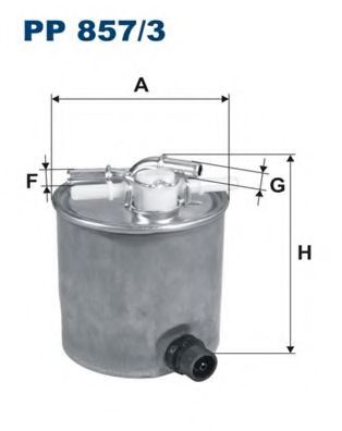 FILTRON PP857/3 Топливный фильтр для RENAULT KOLEOS (Рено Колеос) FILTRON PP857/3 Топливный фильтр для RENAULT KOLEOS (Рено Колеос)