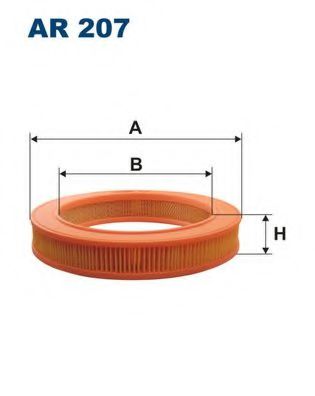 FILTRON AR207 Воздушный фильтр для AUDI 100 (Ауди 100) FILTRON AR207 Воздушный фильтр для AUDI 100 (Ауди 100)