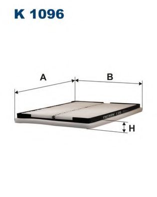 FILTRON K1096 Фильтр, воздух во внутренном пространстве для NISSAN PRIMERA (Ниссан Примера) FILTRON K1096 Фильтр, воздух во внутренном пространстве для NISSAN PRIMERA (Ниссан Примера)