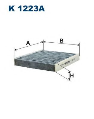 FILTRON K1223A Фильтр, воздух во внутренном пространстве для CHEVROLET TRACKER (Шевроле Траcкэр)