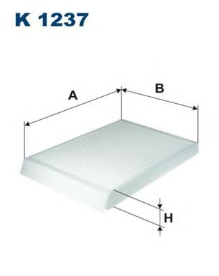 FILTRON K1237 Фильтр, воздух во внутренном пространстве для VOLVO XC60 (Вольво Xc60)