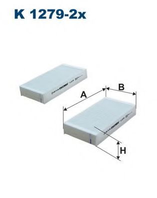 FILTRON K1279-2x Фильтр, воздух во внутренном пространстве для HONDA LOGO (Хонда Лого) FILTRON K1279-2x Фильтр, воздух во внутренном пространстве для HONDA LOGO (Хонда Лого)