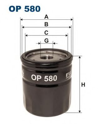 FILTRON OP580 Масляный фильтр для ROVER (Ровер) FILTRON OP580 Масляный фильтр для ROVER (Ровер)