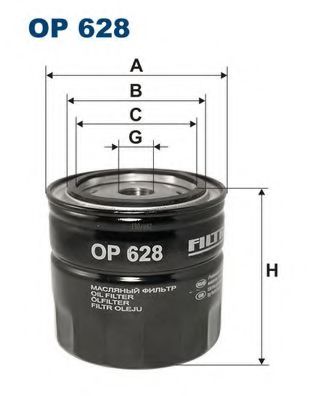 FILTRON OP628 Масляный фильтр для JEEP (Джип) FILTRON OP628 Масляный фильтр для JEEP (Джип)