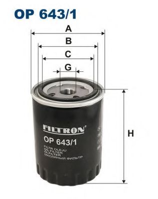 FILTRON OP643/1 Масляный фильтр для RENAULT CLIO I (Рено Cлио и) FILTRON OP643/1 Масляный фильтр для RENAULT CLIO I (Рено Cлио и)