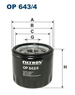 FILTRON OP643/4 Масляный фильтр для DACIA SANDERO (Дача Сандэро) FILTRON OP643/4 Масляный фильтр для DACIA SANDERO (Дача Сандэро)