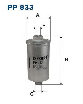 FILTRON PP833 Топливный фильтр для PEUGEOT 205 II (Пежо 205 2) FILTRON PP833 Топливный фильтр для PEUGEOT 205 II (Пежо 205 2)
