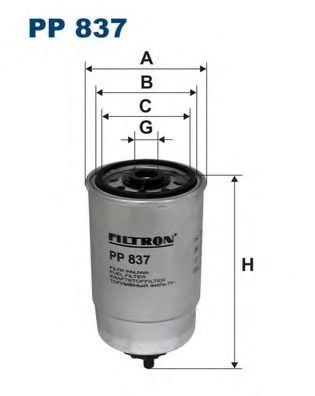 FILTRON PP837 Топливный фильтр для FIAT PALIO (Фиат Палио) FILTRON PP837 Топливный фильтр для FIAT PALIO (Фиат Палио)