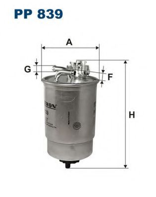 FILTRON PP839 Топливный фильтр для FORD GALAXY (Форд Галакси) FILTRON PP839 Топливный фильтр для FORD GALAXY (Форд Галакси)