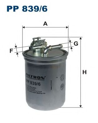 FILTRON PP839/6 Топливный фильтр для FORD GALAXY (Форд Галакси) FILTRON PP839/6 Топливный фильтр для FORD GALAXY (Форд Галакси)