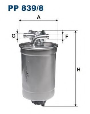 FILTRON PP839/8 Топливный фильтр для AUDI A2 (Ауди А2) FILTRON PP839/8 Топливный фильтр для AUDI A2 (Ауди А2)