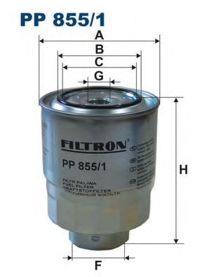 FILTRON PP855/1 Топливный фильтр для TOYOTA COROLLA ALTIS (Тойота/тоета Королла алтис) FILTRON PP855/1 Топливный фильтр для TOYOTA COROLLA ALTIS (Тойота/тоета Королла алтис)