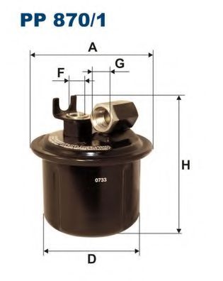 FILTRON PP870/1 Топливный фильтр для ROVER 600 (Ровер 600) FILTRON PP870/1 Топливный фильтр для ROVER 600 (Ровер 600)