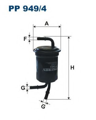 FILTRON PP949/4 Топливный фильтр для KIA SHUMA (Киа Шума) FILTRON PP949/4 Топливный фильтр для KIA SHUMA (Киа Шума)