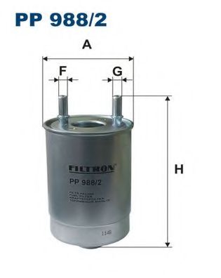 FILTRON PP988/2 Топливный фильтр для RENAULT GRAN III (Рено Гран 3) FILTRON PP988/2 Топливный фильтр для RENAULT GRAN III (Рено Гран 3)
