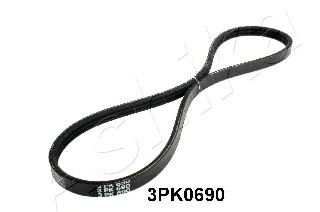 ASHIKA 112-3PK0690 Поликлиновой ремень для OPEL ASTRA F (Опель Астра ф) ASHIKA 112-3PK0690 Поликлиновой ремень для OPEL ASTRA F (Опель Астра ф)