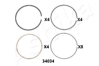 ASHIKA 34-34034 Поршневое кольцо для HONDA PRELUDE III (Хонда Прэлудэ 3) ASHIKA 34-34034 Поршневое кольцо для HONDA PRELUDE III (Хонда Прэлудэ 3)