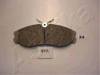 ASHIKA 50-00-017 Тормозные колодки для NISSAN (Ниссан) ASHIKA 50-00-017 Тормозные колодки для NISSAN (Ниссан)