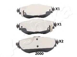 ASHIKA 50-02-2000 Тормозные колодки для TOYOTA AURIS ING SPORTS (Тойота/тоета Аурис спорт) ASHIKA 50-02-2000 Тормозные колодки для TOYOTA AURIS ING SPORTS (Тойота/тоета Аурис спорт)