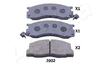 ASHIKA 50-02-2002 Тормозные колодки для TOYOTA ESTIMA (Тойота/тоета Эстима) ASHIKA 50-02-2002 Тормозные колодки для TOYOTA ESTIMA (Тойота/тоета Эстима)