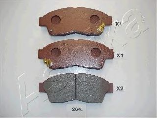 ASHIKA 50-02-264 Тормозные колодки для TOYOTA CARINA E (Тойота/тоета Карина е) ASHIKA 50-02-264 Тормозные колодки для TOYOTA CARINA E (Тойота/тоета Карина е)