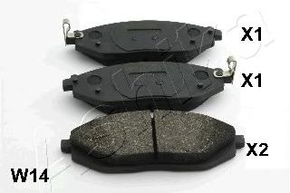 ASHIKA 50-0W-W14 Тормозные колодки для CHEVROLET BEAT (Шевроле Бэат) ASHIKA 50-0W-W14 Тормозные колодки для CHEVROLET BEAT (Шевроле Бэат)