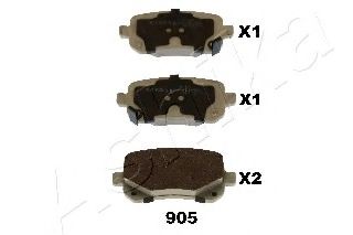 ASHIKA 51-09-905 Тормозные колодки для DODGE JOURNEY (Додж Жоурнэъ) ASHIKA 51-09-905 Тормозные колодки для DODGE JOURNEY (Додж Жоурнэъ)