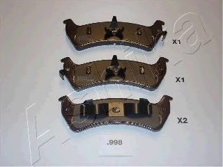 ASHIKA 51-09-998 Тормозные колодки для JEEP CHEROKEE (Джип Чироки) ASHIKA 51-09-998 Тормозные колодки для JEEP CHEROKEE (Джип Чироки)