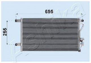 ASHIKA CND163018 Конденсатор, кондиционер для MITSUBISHI COLT/RODEO (Митсубиши/митсубиси Cолт/родэо) ASHIKA CND163018 Конденсатор, кондиционер для MITSUBISHI COLT/RODEO (Митсубиши/митсубиси Cолт/родэо)