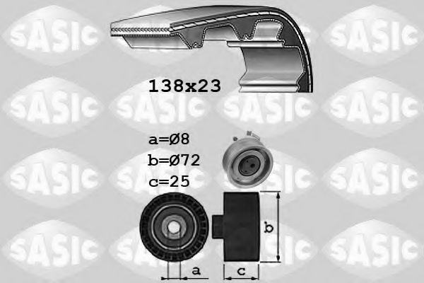 SASIC 1756060 Комплект ремня ГРМ для SEAT ALTEA (Сеат Алтэа) SASIC 1756060 Комплект ремня ГРМ для SEAT ALTEA (Сеат Алтэа)