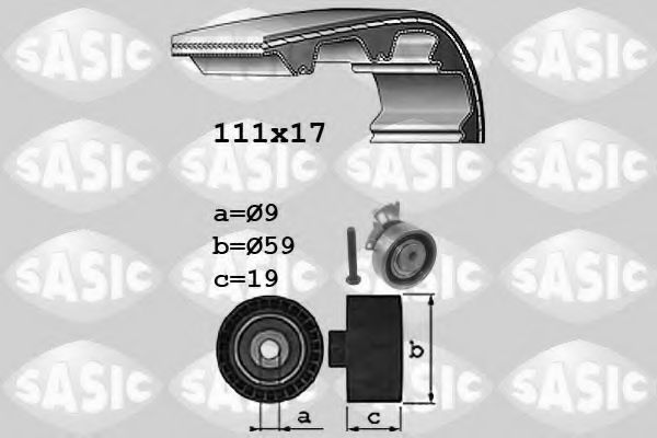 SASIC 1756061 Комплект ремня ГРМ для OPEL CORSA A (Опель Cорса а) SASIC 1756061 Комплект ремня ГРМ для OPEL CORSA A (Опель Cорса а)