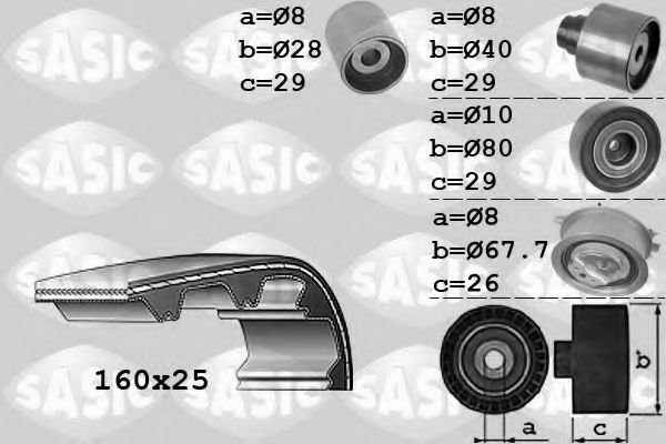 SASIC 1756068 Комплект ремня ГРМ для SKODA PRAKTIK (Шкода Практик) SASIC 1756068 Комплект ремня ГРМ для SKODA PRAKTIK (Шкода Практик)