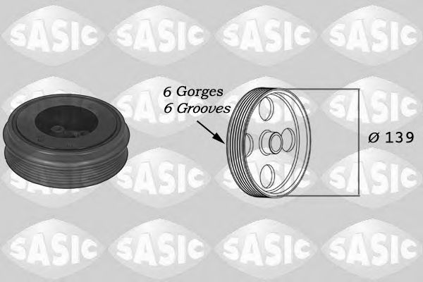 SASIC 9001803 Ременный шкив, коленчатый вал для SEAT TOLEDO (Сеат Толэдо) SASIC 9001803 Ременный шкив, коленчатый вал для SEAT TOLEDO (Сеат Толэдо)