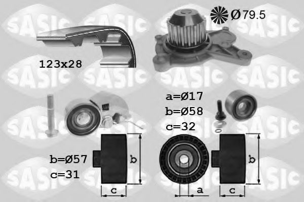 SASIC 3906075 Комплект ремня ГРМ для KIA (Киа) SASIC 3906075 Комплект ремня ГРМ для KIA (Киа)