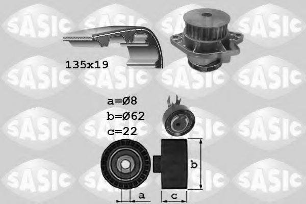 SASIC 3906088 Комплект ремня ГРМ для SEAT IBIZA III (Сеат Ибица 3) SASIC 3906088 Комплект ремня ГРМ для SEAT IBIZA III (Сеат Ибица 3)