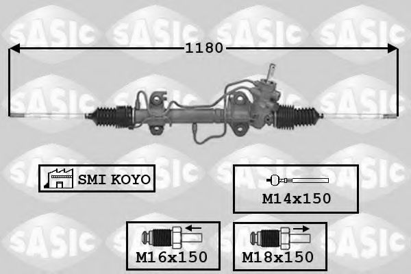 SASIC 7006120 Рулевой механизм для RENAULT SAFRANE (Рено Сафранэ) SASIC 7006120 Рулевой механизм для RENAULT SAFRANE (Рено Сафранэ)