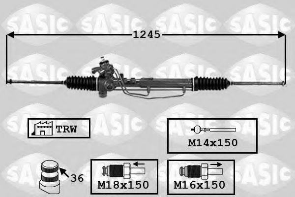 SASIC 7006137 Рулевой механизм для VOLKSWAGEN JETTA II (Фольксваген Жэтта 2) SASIC 7006137 Рулевой механизм для VOLKSWAGEN JETTA II (Фольксваген Жэтта 2)