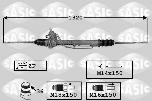 SASIC 7006143 Рулевой механизм для VOLKSWAGEN JETTA II (Фольксваген Жэтта 2) SASIC 7006143 Рулевой механизм для VOLKSWAGEN JETTA II (Фольксваген Жэтта 2)