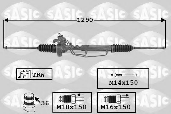 SASIC 7006150 Рулевой механизм для VOLKSWAGEN JETTA II (Фольксваген Жэтта 2) SASIC 7006150 Рулевой механизм для VOLKSWAGEN JETTA II (Фольксваген Жэтта 2)