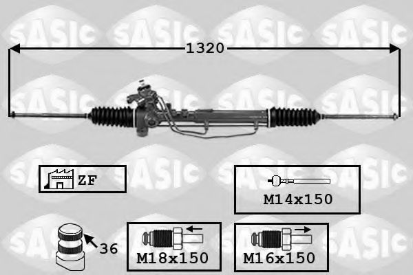 SASIC 7006152 Рулевой механизм для VOLKSWAGEN JETTA II (Фольксваген Жэтта 2) SASIC 7006152 Рулевой механизм для VOLKSWAGEN JETTA II (Фольксваген Жэтта 2)