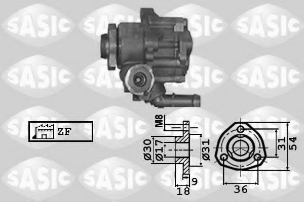 SASIC 7076023 Гидравлический насос, рулевое управление для AUDI A3 (Ауди А3) SASIC 7076023 Гидравлический насос, рулевое управление для AUDI A3 (Ауди А3)