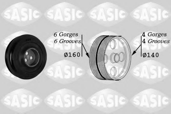 SASIC 2150029 Ременный шкив, коленчатый вал для CITROëN (Cитроëн) SASIC 2150029 Ременный шкив, коленчатый вал для CITROëN (Cитроëн)