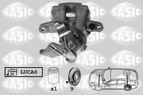 SASIC 6500012 Тормозной суппорт для PEUGEOT 308 (Пежо 308) SASIC 6500012 Тормозной суппорт для PEUGEOT 308 (Пежо 308)