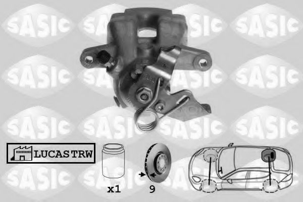 SASIC 6500013 Тормозной суппорт для PEUGEOT 308 (Пежо 308) SASIC 6500013 Тормозной суппорт для PEUGEOT 308 (Пежо 308)