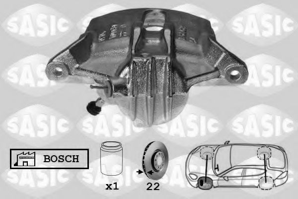 SASIC 6500022 Тормозной суппорт для PEUGEOT 207 (Пежо 207) SASIC 6500022 Тормозной суппорт для PEUGEOT 207 (Пежо 207)