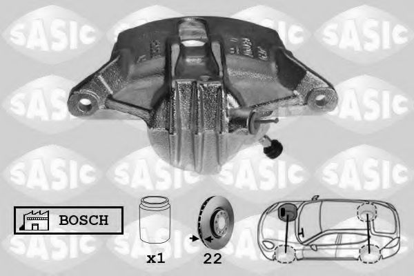 SASIC 6500023 Тормозной суппорт для PEUGEOT 207 (Пежо 207) SASIC 6500023 Тормозной суппорт для PEUGEOT 207 (Пежо 207)