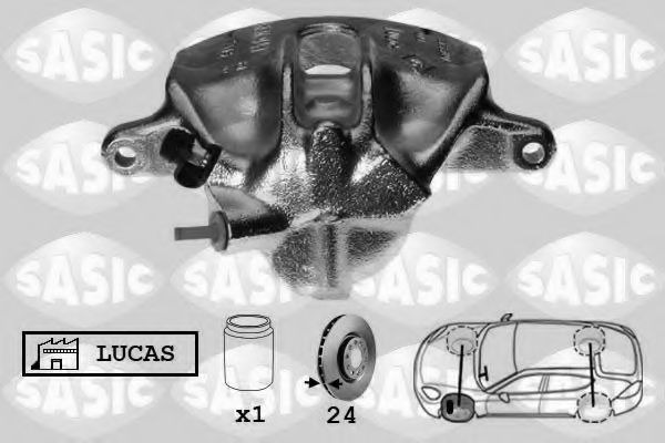 SASIC 6504028 Тормозной суппорт для RENAULT MEGANE SCENIC (Рено Меган сценик) SASIC 6504028 Тормозной суппорт для RENAULT MEGANE SCENIC (Рено Меган сценик)