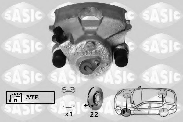 SASIC 6506004 Тормозной суппорт для VOLKSWAGEN JETTA IV (Фольксваген Джетта 4) SASIC 6506004 Тормозной суппорт для VOLKSWAGEN JETTA IV (Фольксваген Джетта 4)