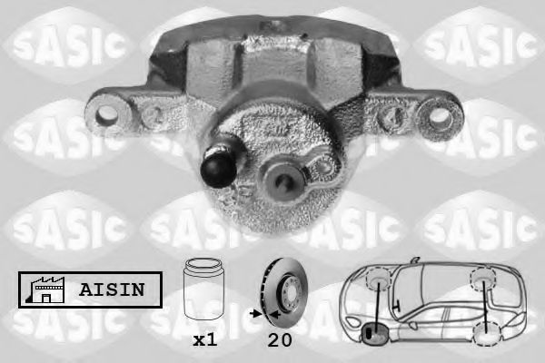 SASIC 6506092 Тормозной суппорт для TOYOTA YARIS VERSO (Тойота/тоета Ярис версо) SASIC 6506092 Тормозной суппорт для TOYOTA YARIS VERSO (Тойота/тоета Ярис версо)